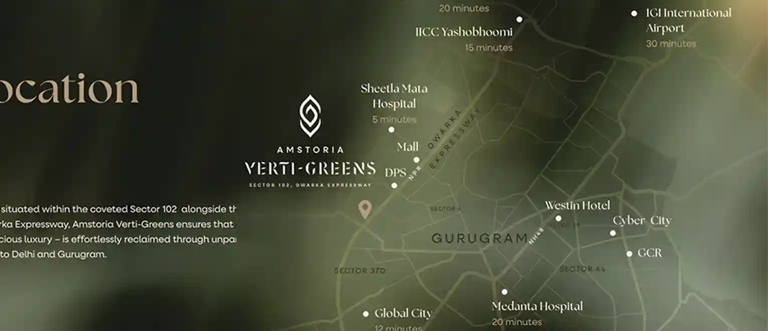 BPTP Verti Greens Location Map