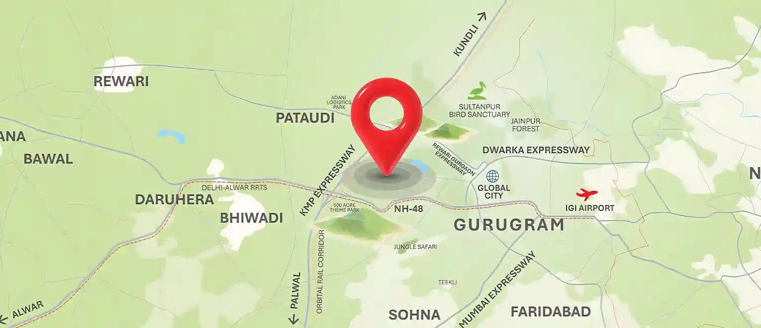 M3M Forestia West Location Map