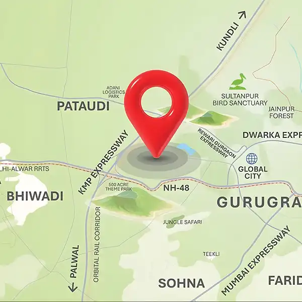 M3M Forestia West Location