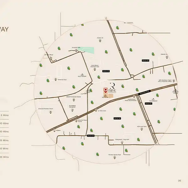 Prime Residences Location Map