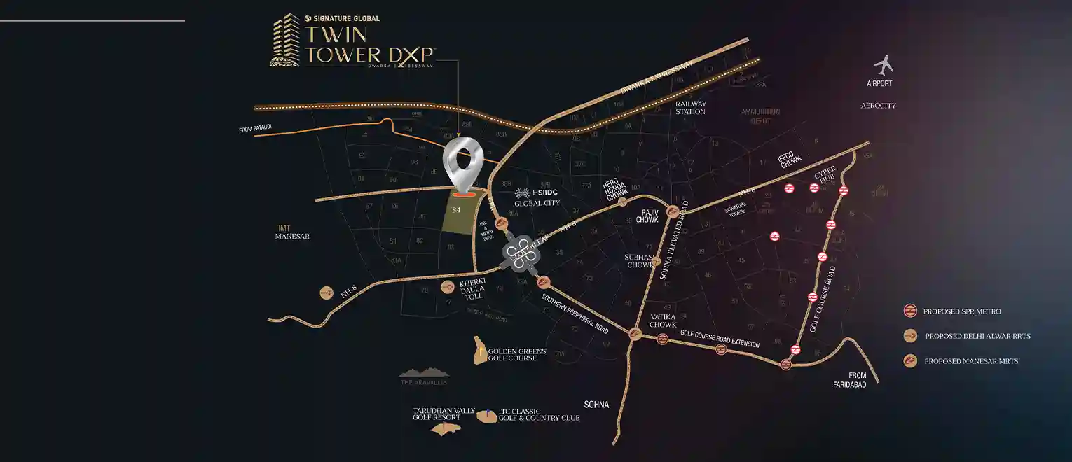 Twin Tower DXP Location