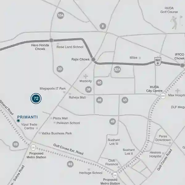 Tata Primanti Location Map
