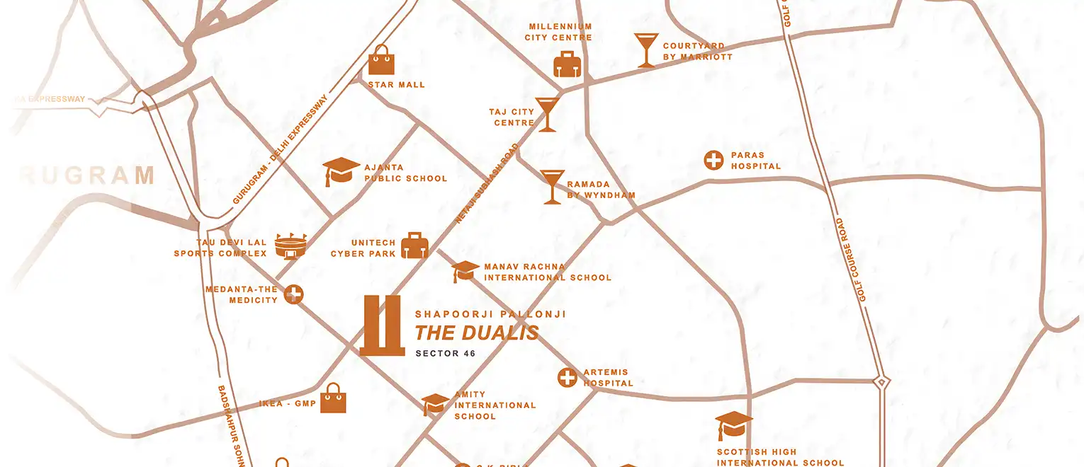 Shapoorji Pallonji Sector 46 Location