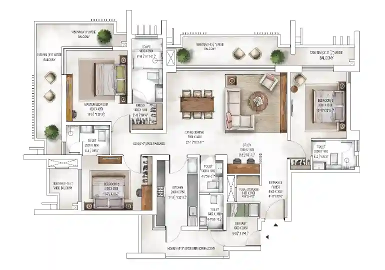 Krisumi Waterfall Residences Sector 36A