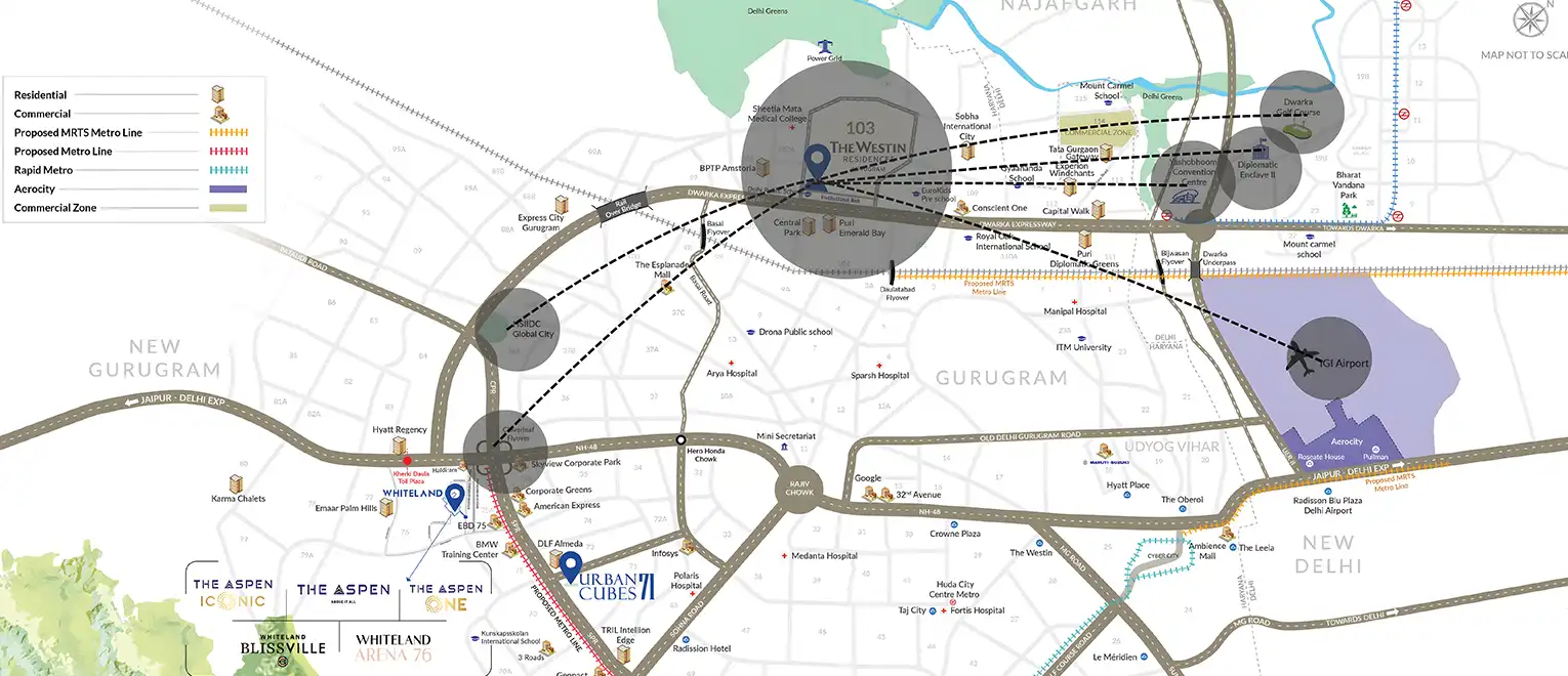 Whiteland Westin Residences Location
