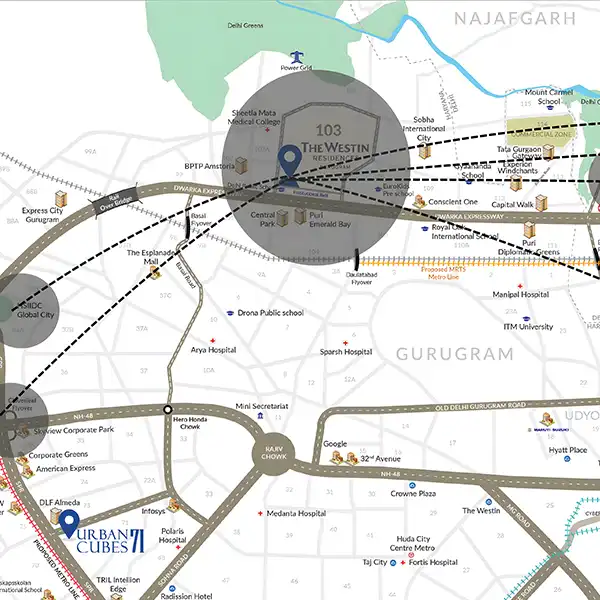 Whiteland Westin Residences Location